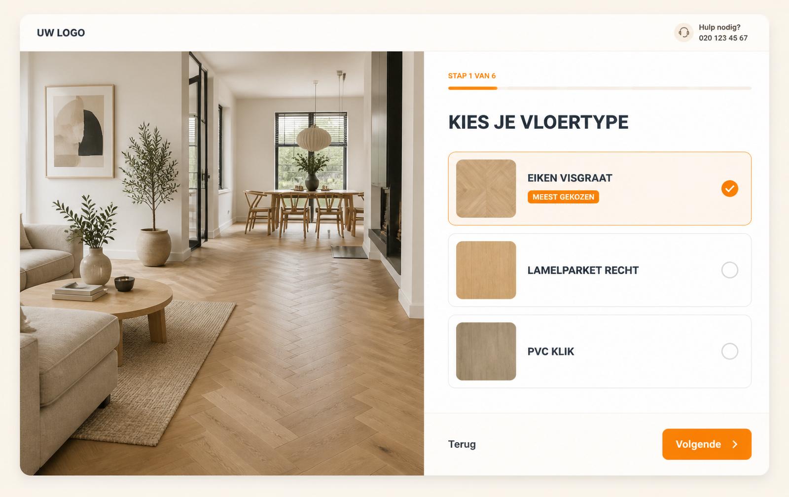 Vloerspecialist Twente — voorbeeld gebouwd door Gigaleads