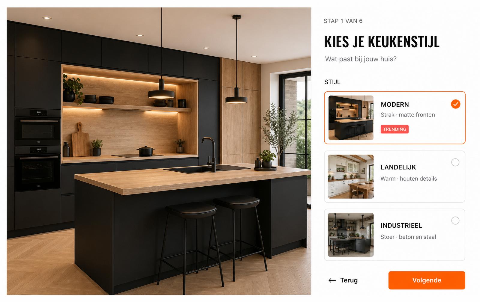 Configurator stap 03 — Directe prijsindicatie